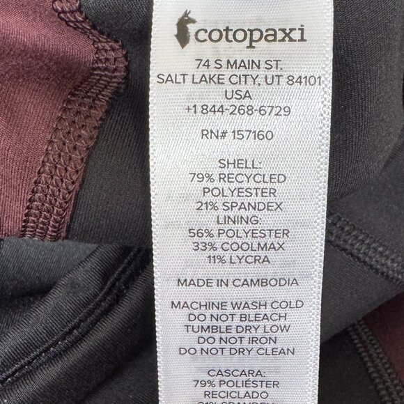 Cotopaxi Roso Tights in Black High Waist Color Blocking Size XS NWT - Picture 5 of 9